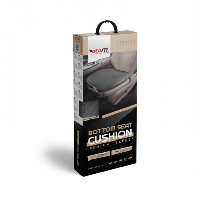 Cojín de asiento universal 'Bottom' Cuero negro - pieza única