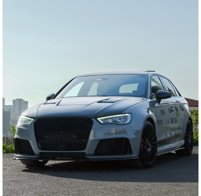 Kit de carrocería completo Oneway compatible con Audi RS3 8V Sportback Facelift 2017-2020 - Negro brillante Oneway