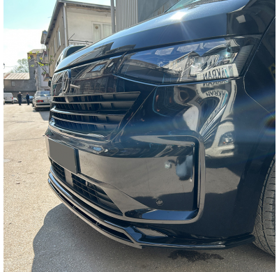 Alerón delantero Oneway compatible con Volkswagen Transporter T7 2024- - Negro brillante - Versión 2