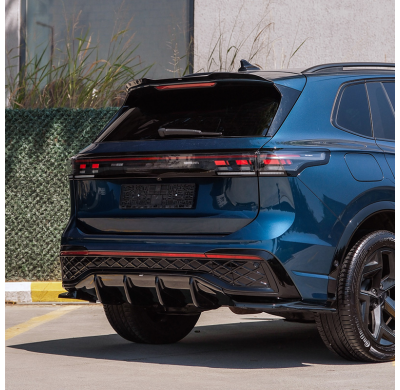 Difusores laterales traseros unidireccionales compatibles con Volkswagen Tiguan III (CT1) 2024- - Negro brillante Oneway