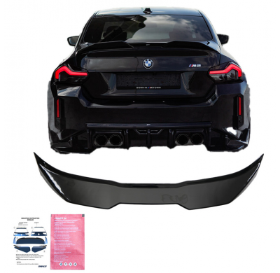 Alerón de maletero unidireccional para BMW M2 G87 Coupé 2023- - Negro brillante