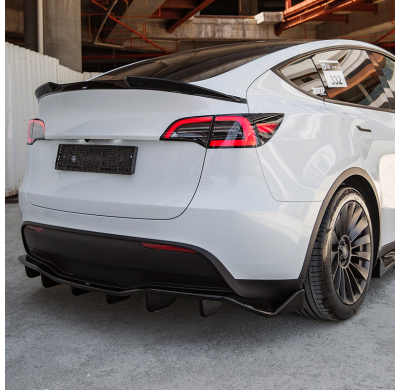 Alerón trasero unidireccional compatible con Tesla Model Y 2019-2025 - Negro brillante Oneway