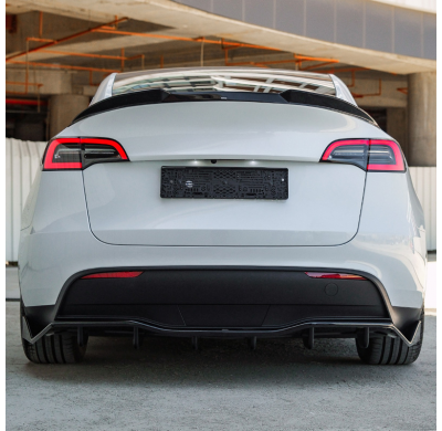 Alerón trasero unidireccional compatible con Tesla Model Y 2019-2025 - Negro brillante Oneway