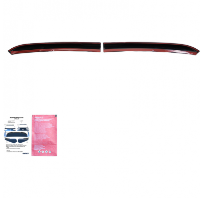 Alerón de techo unidireccional compatible con Ford Transit Custom (V710) 2023- y Volkswagen Transporter T7 2024- (con 2 puertas