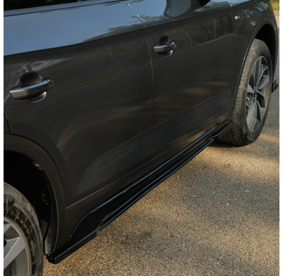 Faldones laterales Oneway para Audi SQ5 / Q5 S-Line (FY) Facelift 2020-2024, incluido Sportback - Negro brillante