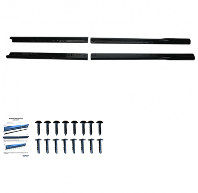 Faldones laterales Oneway Set compatibles con Volkswagen Transporter T7 SWB 2024- y Ford Transit Custom (V710) SWB 2023- - Negro