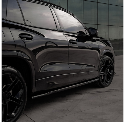 Faldones laterales Oneway Set compatibles con Volkswagen Tayron (R41) 2024- - Negro brillante Oneway