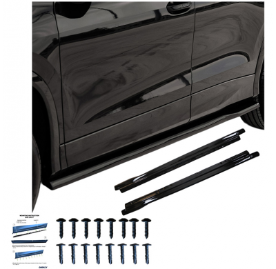 Faldones laterales Oneway Set compatibles con Volkswagen Tayron (R41) 2024- - Negro brillante Oneway