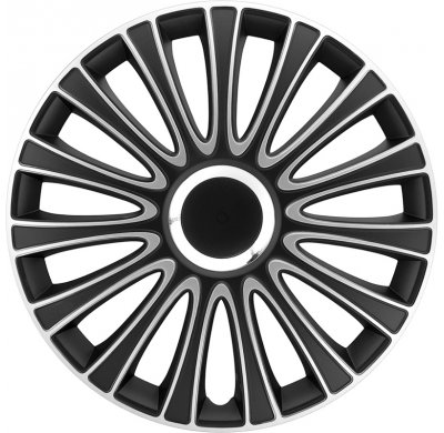 Juego De Tapacubos Lemans 14-Pulgadas Negro/Silver Autostyle