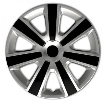 Juego De Tapacubos Vr 15-Pulgadas Silver/Negro Autostyle