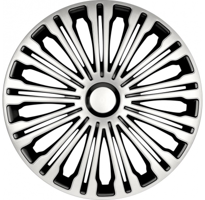 Juego De Tapacubos Volante 17-Pulgadas Silver/Negro Autostyle