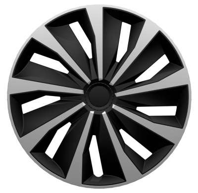 Juego De Cubiertas De Rueda Grip 14-Inch Silver/Black