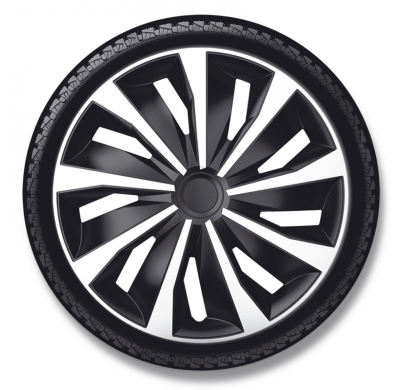Juego De Cubiertas De Rueda Grip 16-Inch Silver/Black