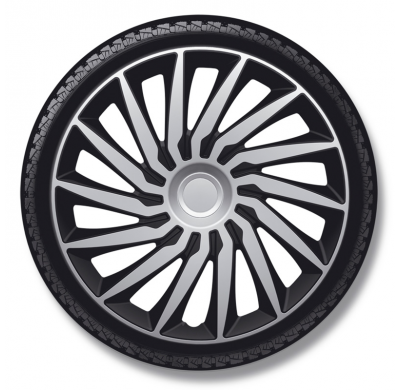 Juego De Cubiertas De Rueda Kendo 14 Pulgadas Plata/Negro