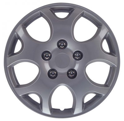 Juego De Tapacubos Nebraska 15-Pulgadas Silver Autostyle