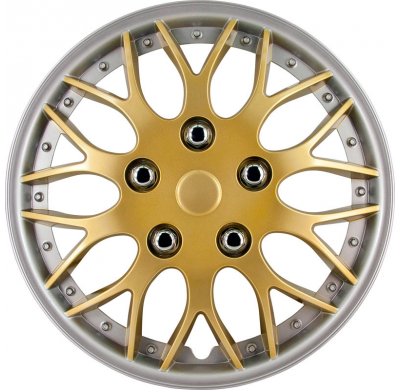 Juego De Tapacubos Missouri 14-Pulgadas Gold/Silver Rim Autostyle