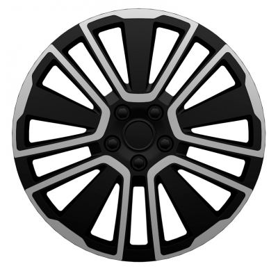 Juego De Tapacubos J-Tec Buceo 14 Pulgadas Plata/Negro