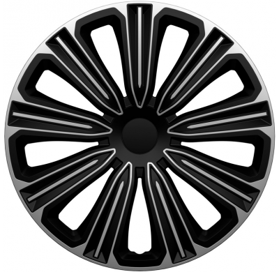 Juego de tapacubos J-Tec Rosso de 14 pulgadas, plateado/negro