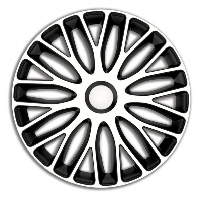 Juego De Tapacubos Mugello 17 Pulgadas Blanco/Negro