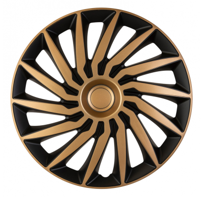 Juego De Tapacubos Kendo 15 Pulgadas Negro/Oro