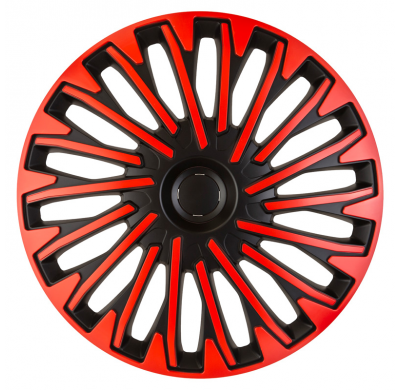 Juego De Tapacubos Soho 13 Pulgadas Negro/Rojo