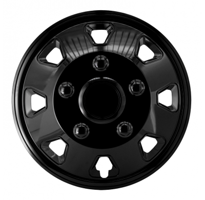 Juego De Tapacubos Utah Ii De 14 Pulgadas Negros (Esféricos)