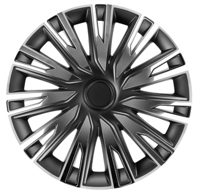 Juego de tapacubos Copra 16 pulgadas cromado/negro