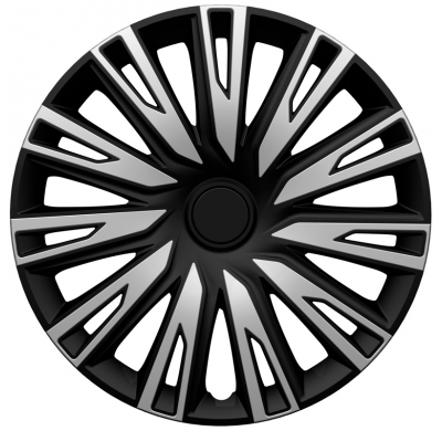 Juego tapacubos Copra 16 pulgadas plateado/negro