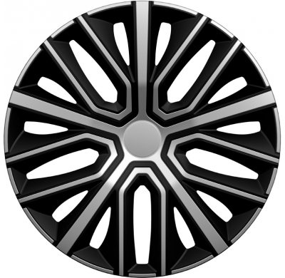 Juego de tapacubos AutoStyle Sinus de 15 pulgadas color plata/negro
