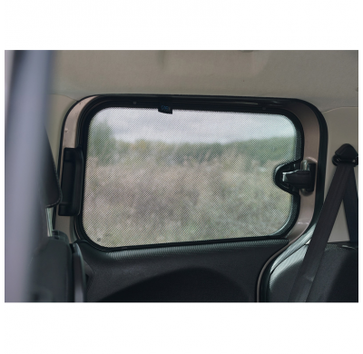 Juego de cortinillas para coche (puertas laterales traseras) aptas para Ford Tourneo Courier 2014-2023 (con ventanas abatibles)