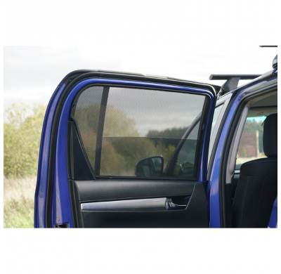Juego de cortinillas para puertas traseras valido para Toyota Hilux VIII Twin Cab 2015 (2 piezas) CAR SHADES