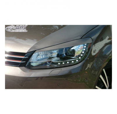 Pestañas Para Faros Volkswagen Touran 1t1 Facelift 2011-2014 & Caddy 2010-2015 (Abs)