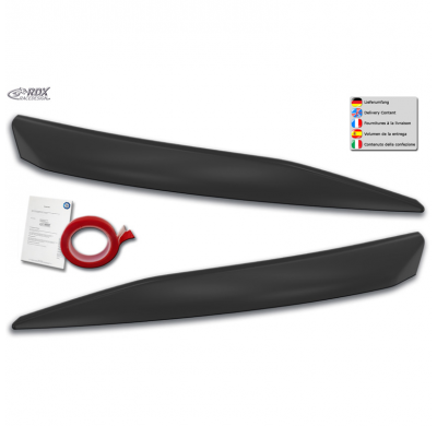 Spoilers de faros delanteros para Audi A5 (F5) 2016-2020 y Facelift 2020- (solo faros LED, no para Matrix-LED) (ABS)