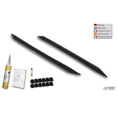 Faldones laterales RDX Racedesign 'Slim' compatibles con KIA Ceed Hatchback (CD) 2018- (ABS negro brillante)