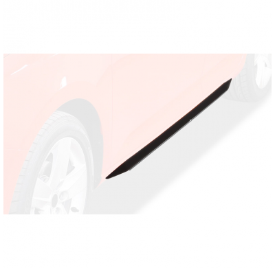 Faldones laterales 'Slim' adecuados para Skoda Rapid (NH) 2012-2019 (ABS negro brillante)