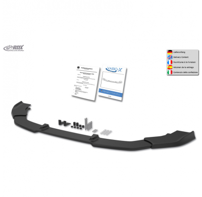 Alerón delantero RDX Racedesign Vario-X compatible con Seat Tarraco FR 2019-2024 (PU)