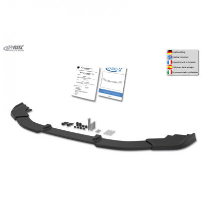 Alerón delantero RDX Racedesign Vario-X compatible con Volkswagen Touran (5T1) R-Line 2015- (PU)