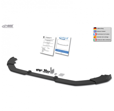 Spoiler delantero RDX Racedesign Vario-X compatible con Volkswagen Transporter T7 2024- (PU)