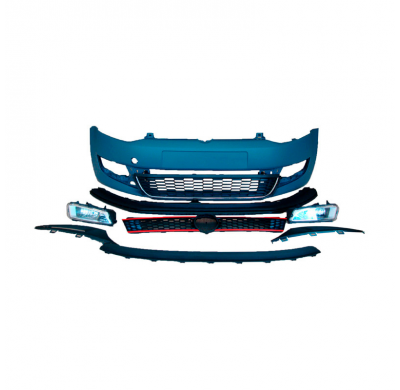 Kit De Carrocería Completo Para Volkswagen Polo 6r 2009-2014 'Gti-Look' Incl. Parrillas Y Faros Antiniebla (Pp)