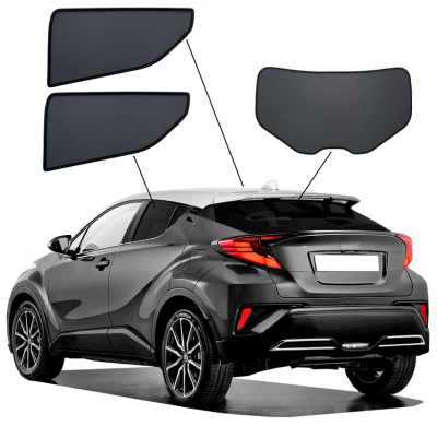 Juego de cortinillas Sunclip valido para Toyota C-HR (X1) 2016-2023