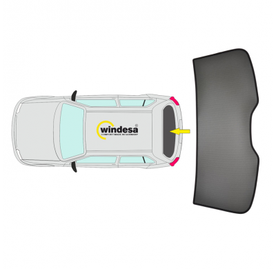 Juego de cortinillas Sunclip apto para Mercedes Clase V W447 2014-2024 (solo portón trasero)