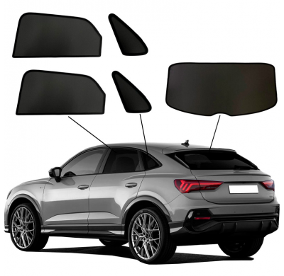 Juego de cortinillas Sunclip adecuado para Audi Q3 Sportback (F3N) 2019-