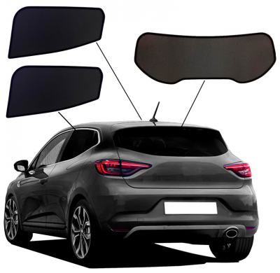 Juego de cortinillas Sunclip adecuado para Renault Clio V (BF) HB 5 puertas 2019-