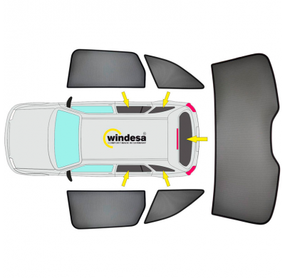 Juego de cortinillas Sunclip valido para Opel Astra K Sportstourer 2016-2021