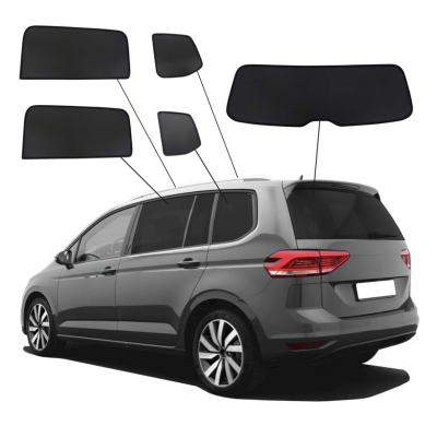 Juego de cortinillas Sunclip adecuado para Volkswagen Touran (5T1) 2015-