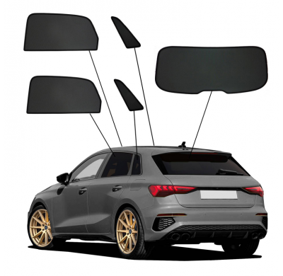 Juego de cortinillas Sunclip adecuado para Audi A3 (8Y) Sportback 2020-
