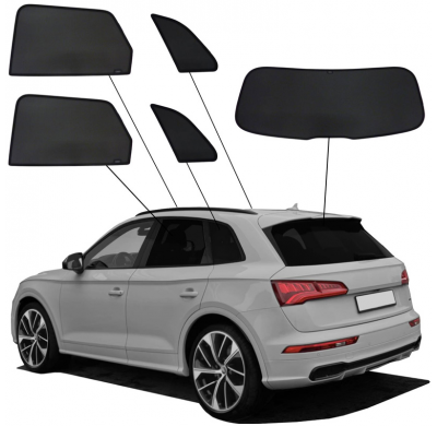 Juego de cortinillas Sunclip, valido para Audi Q5 (año fiscal) 2017-2025 (excepto Sportback)