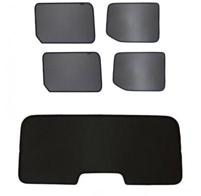 Juego de cortinillas Sunclip adecuado para Volkswagen Caddy V MPV 5 puertas 2020- y Ford Tourneo Connect 5 puertas 2022-