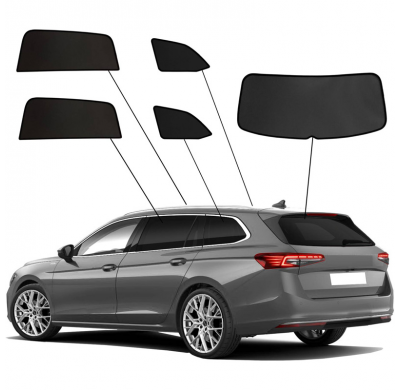 Juego de cortinillas Sunclip adecuado para Volkswagen Passat (CJ5) Variant 2023- y Skoda Superb IV Kombi 2024-