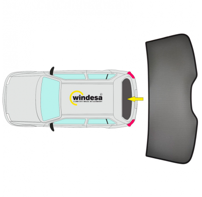 Juego de cortinillas Sunclip valido para Mercedes Clase V W447 Facelift 2024- (solo portón trasero)